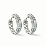 Load image into Gallery viewer, Timeless essentials Statement 3 Style Diamond Huggies