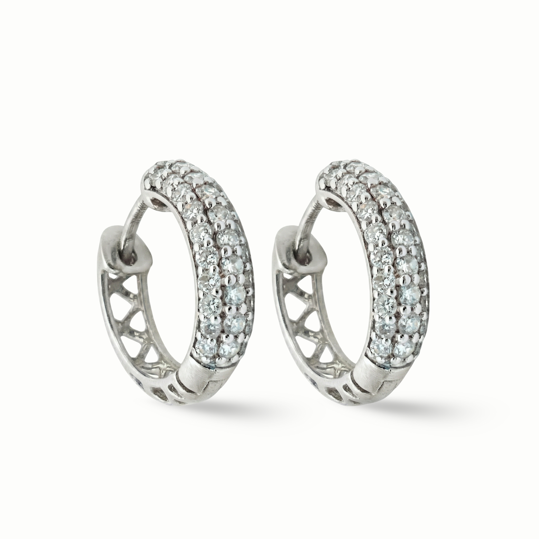 Timeless essentials Statement 3 Style Diamond Huggies