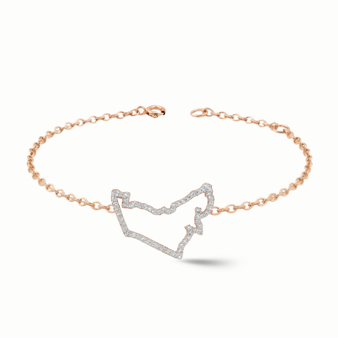 UAE Map Bracelet