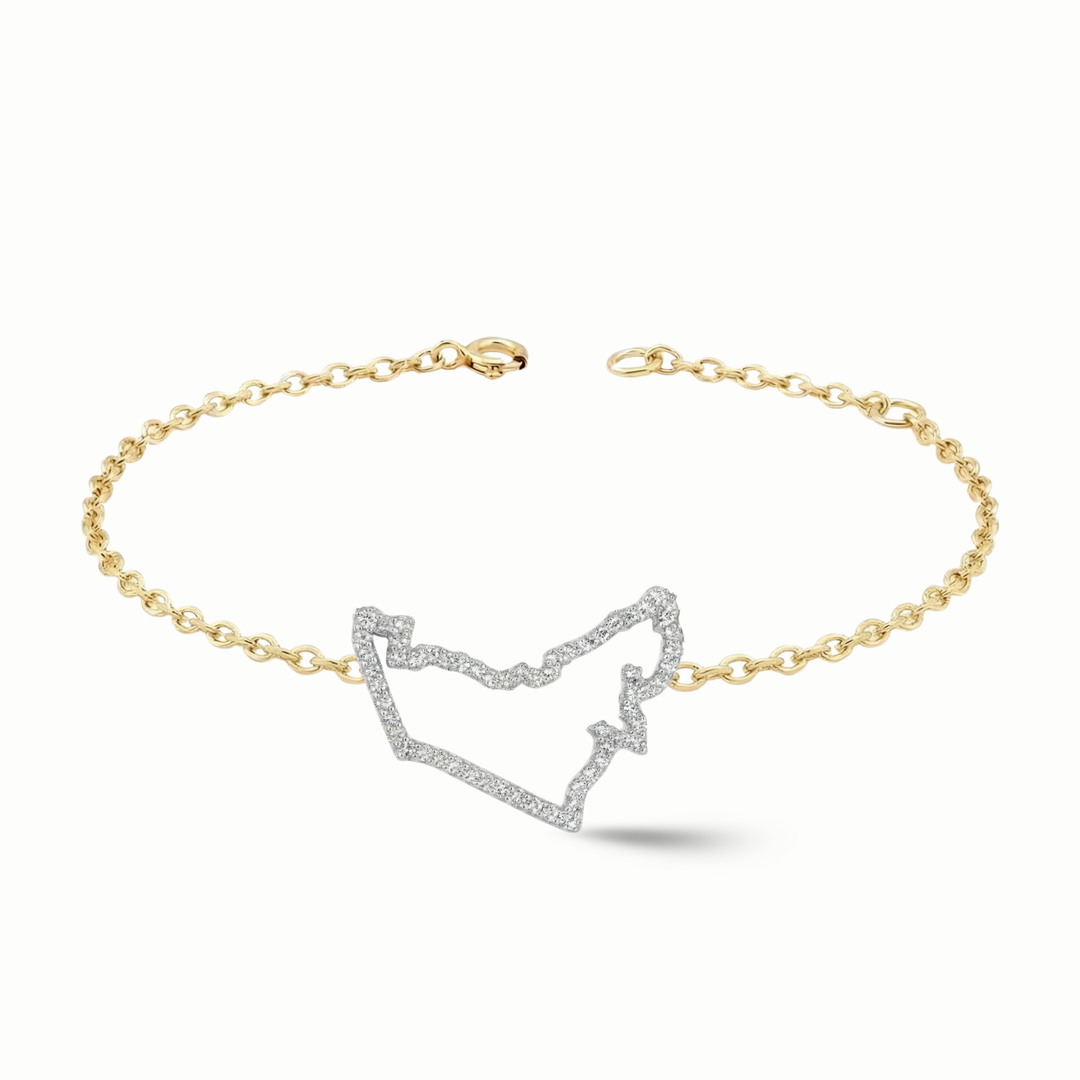 UAE Map Bracelet