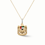 Load image into Gallery viewer, UAE Falcon Enamel Necklace