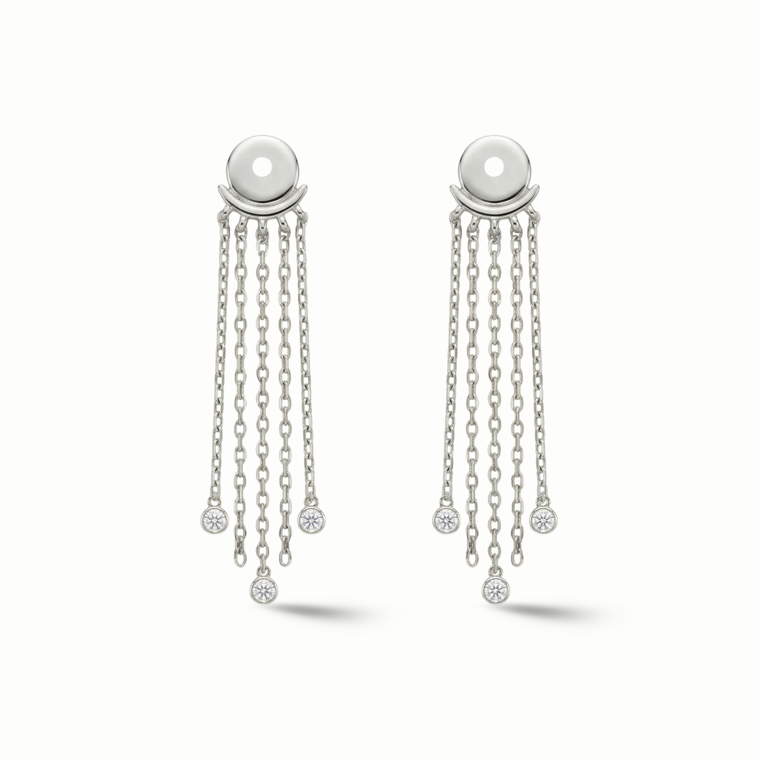 Diamond Cascade Chain Ear Jacket