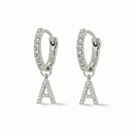 Load image into Gallery viewer, Pave Simple Diamond Huggies