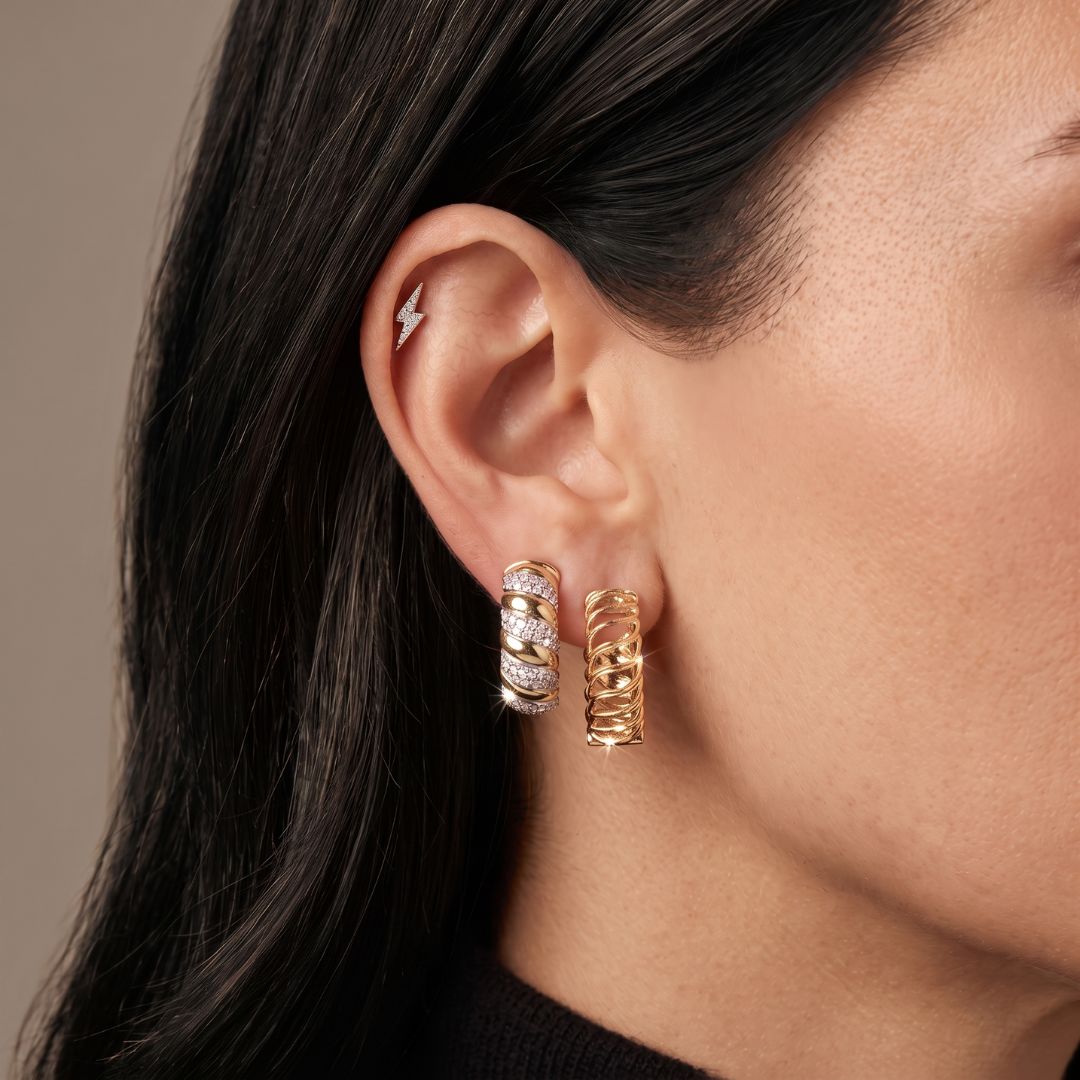 Luxury edit Spiral Diamonds Earrings