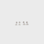 Load and play video in Gallery viewer, Drops of Radiance 3 Diamonds Ear Studs
