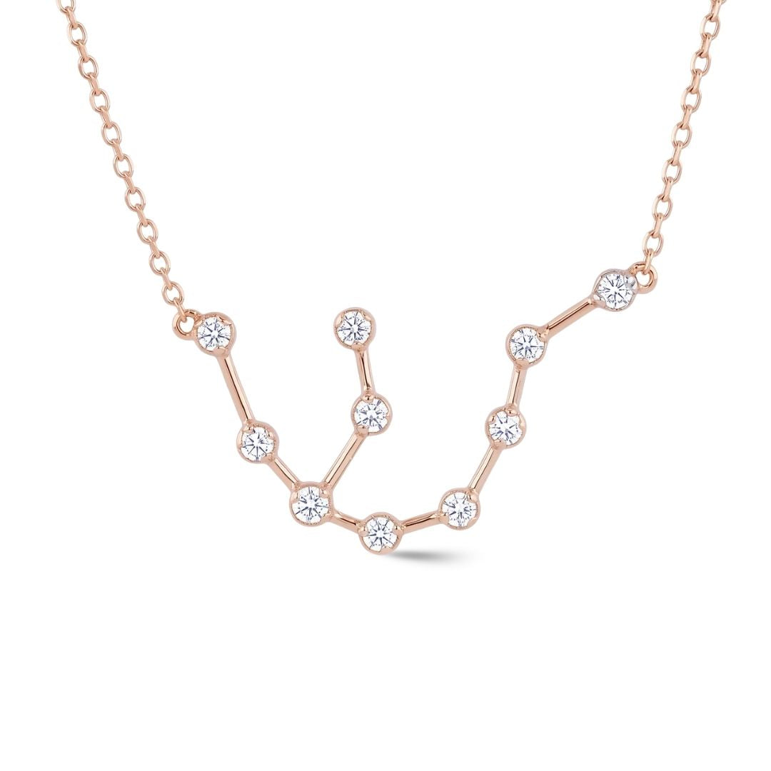 Zodiac Constellation Diamond Necklace
