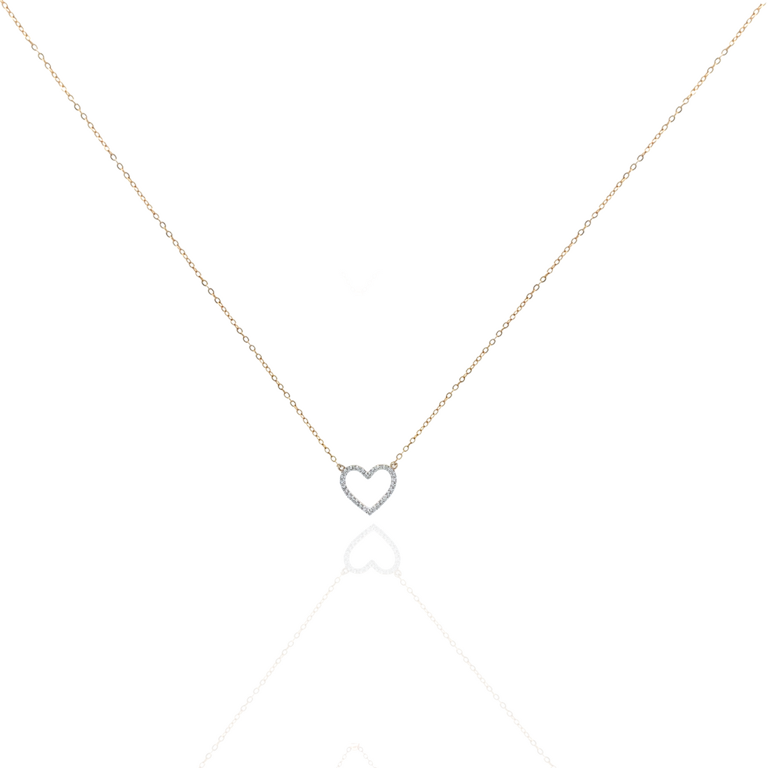 Timeless essentials Diamond Star or Heart Necklace
