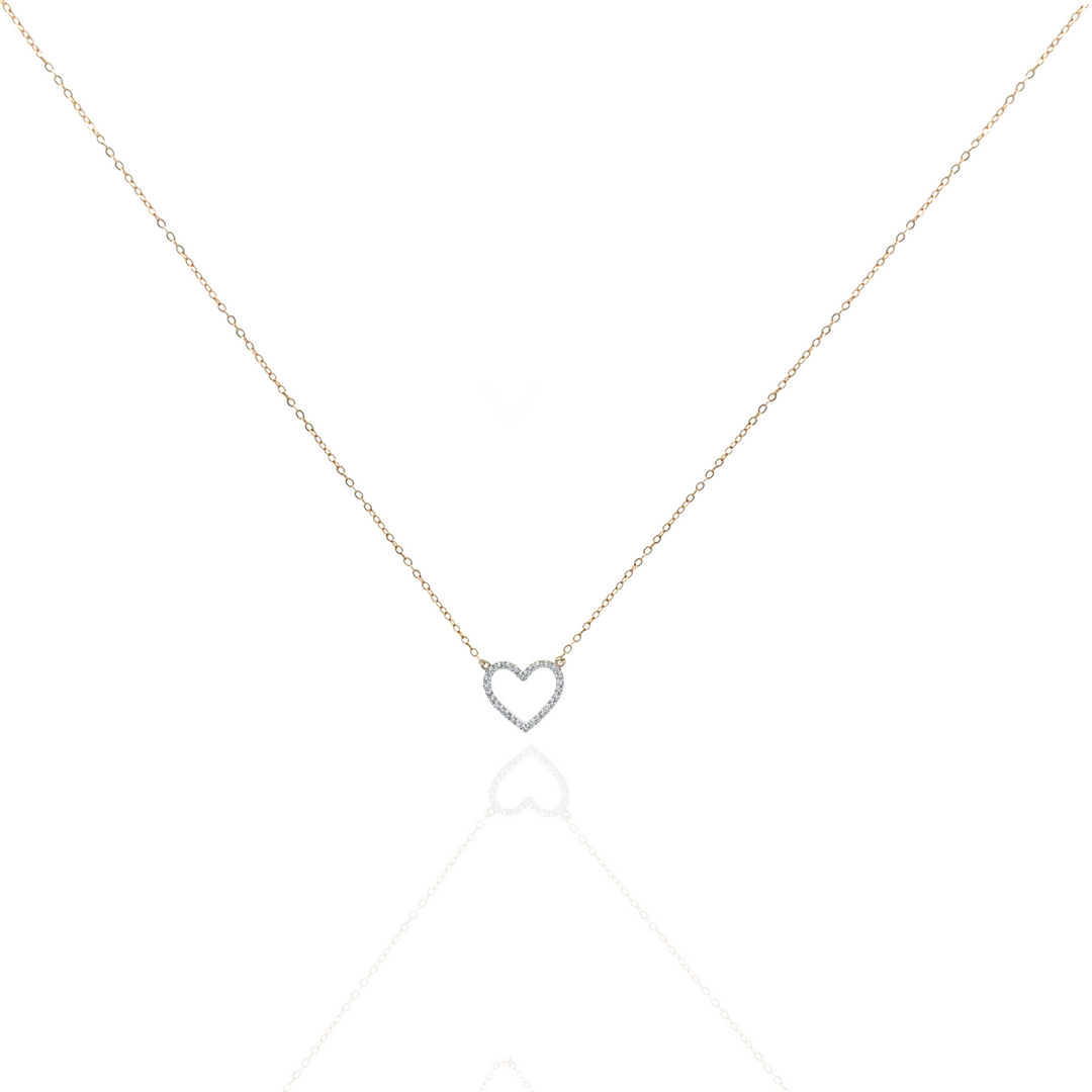 Wilderness Diamond Star or Heart Necklace