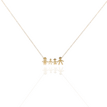 Load image into Gallery viewer, Sentiments Family Gold Necklace
