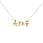 Load image into Gallery viewer, Sentiments Family Gold Necklace
