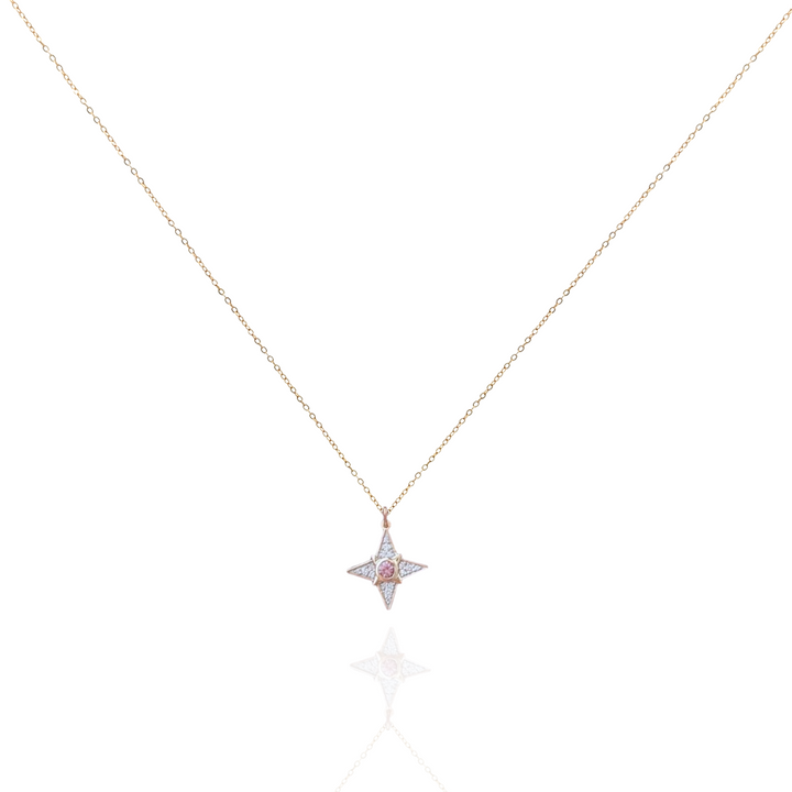 Zeeana Star With Birthstone Necklace