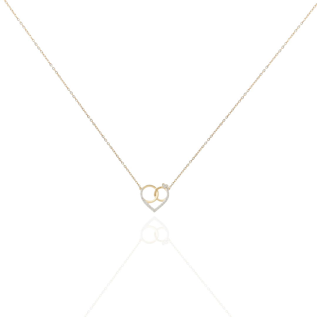 Amour Love Rings Necklace