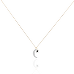 Load image into Gallery viewer, Wilderness Star and Moon Necklace

