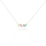 Load image into Gallery viewer, Rainbow Diamond and Enamel Necklace

