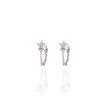 Load image into Gallery viewer, Pave Simple Star Diamond Huggies
