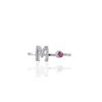 Load image into Gallery viewer, Sentiments Alphabet and Birthstone Ring
