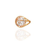 Load image into Gallery viewer, Sentiments Calligraphy Gold Pinky Ring
