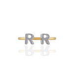Load image into Gallery viewer, Sentiments Two Alphabets Ring
