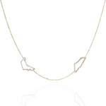 Load image into Gallery viewer, World Map Necklace
