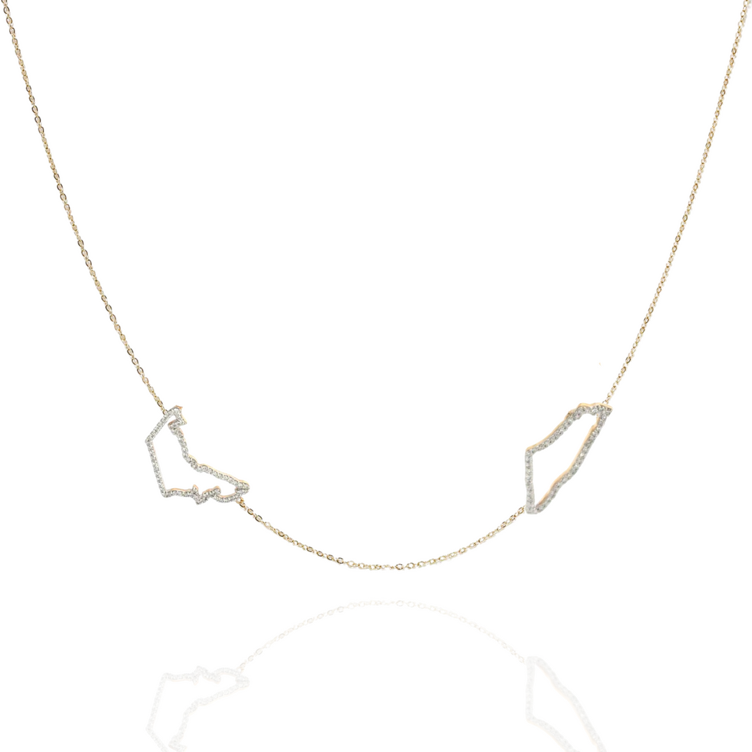 World Map Necklace