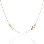 Load image into Gallery viewer, Sentiments Dual Name Necklace
