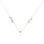 Load image into Gallery viewer, Sentiments Dual Name Necklace

