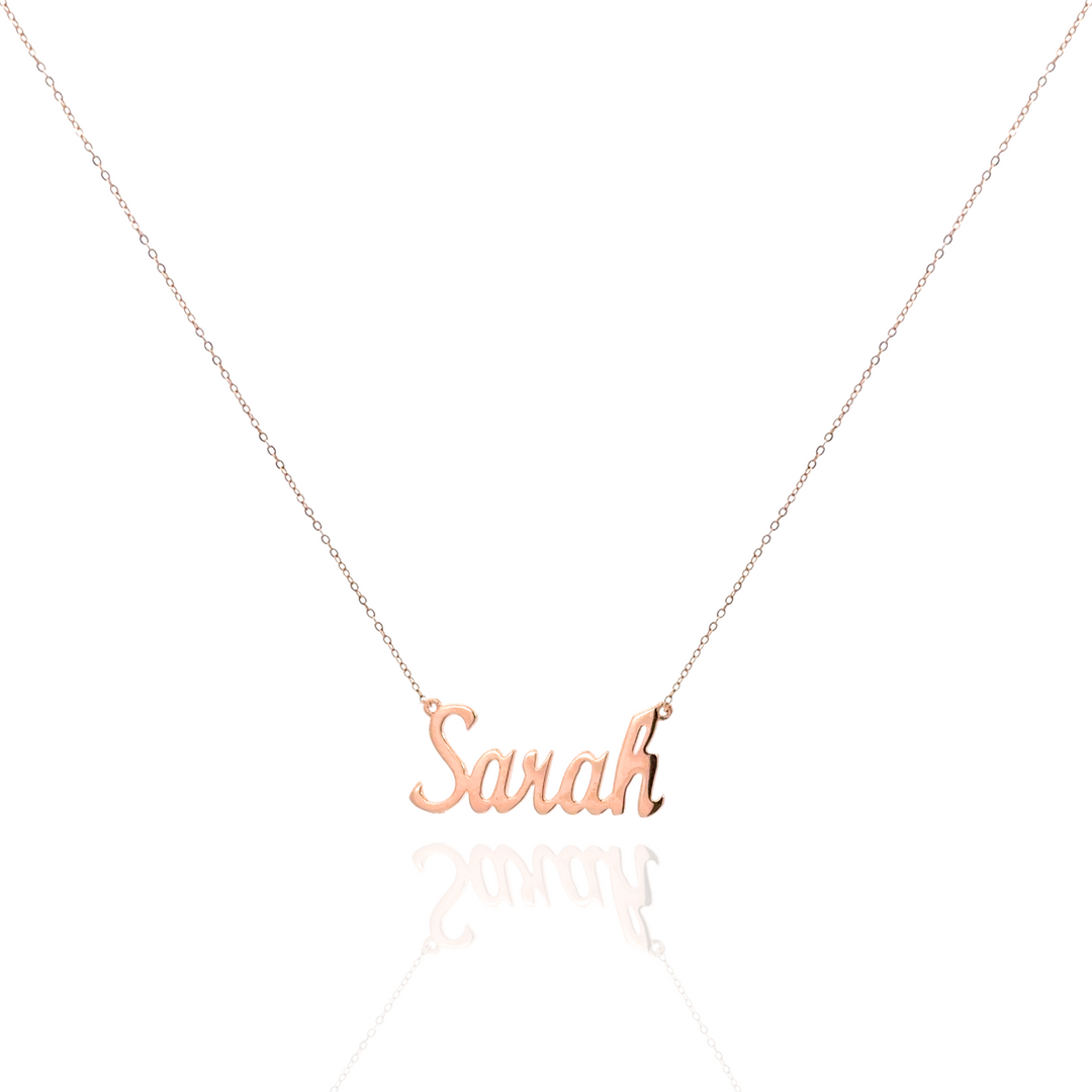 Sentiments Gold Name Necklace
