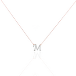 Load image into Gallery viewer, Sentiments Diamonds Alphabet Necklace
