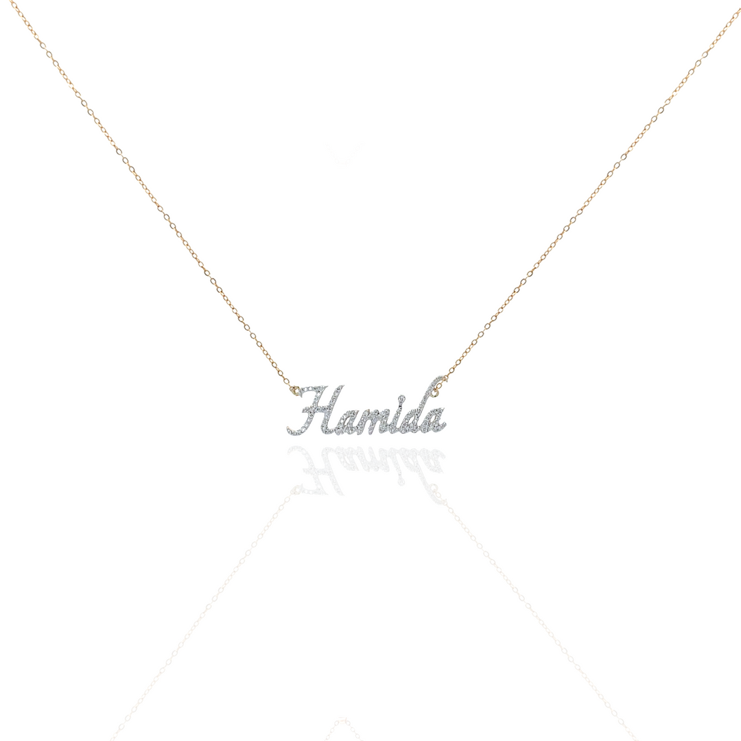 Sentiments Diamond Name Necklace