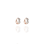 Load image into Gallery viewer, Pave Statement 3 Style Diamond Huggies
