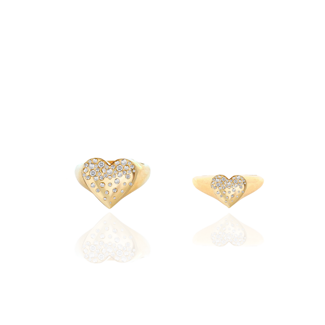 Luxury Dazzle Heart Ring