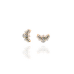Load image into Gallery viewer, Amira Croissant Diamond Earrings
