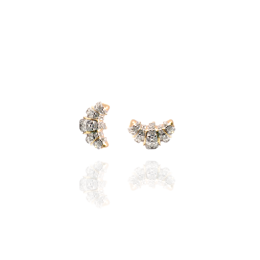 Amira Croissant Diamond Earrings