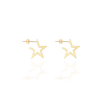 Load image into Gallery viewer, Wilderness Large Star Outline Earrings
