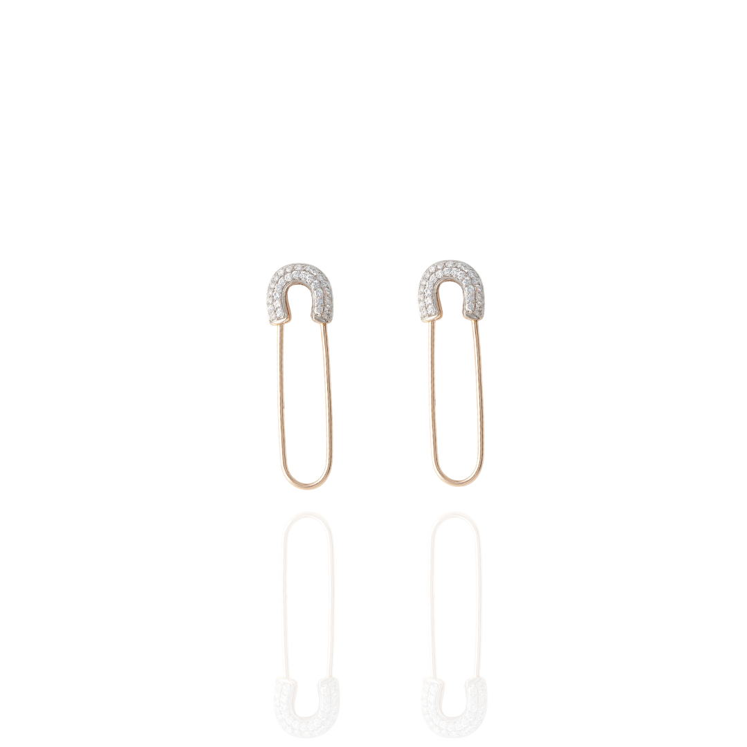 Pin it Up Safety Pin Earrings