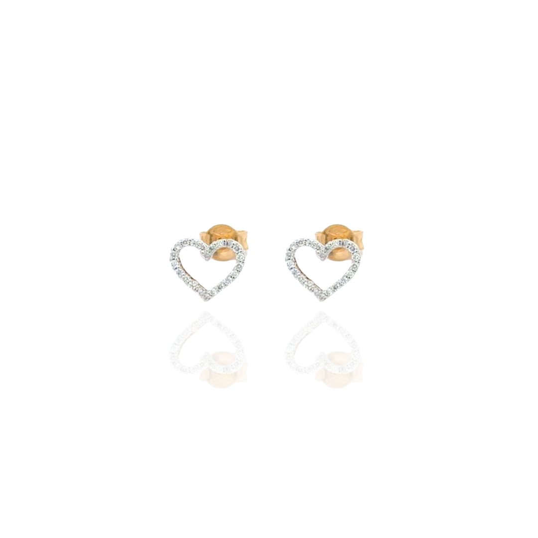 Wilderness Star/ Heart Outline Ear Studs
