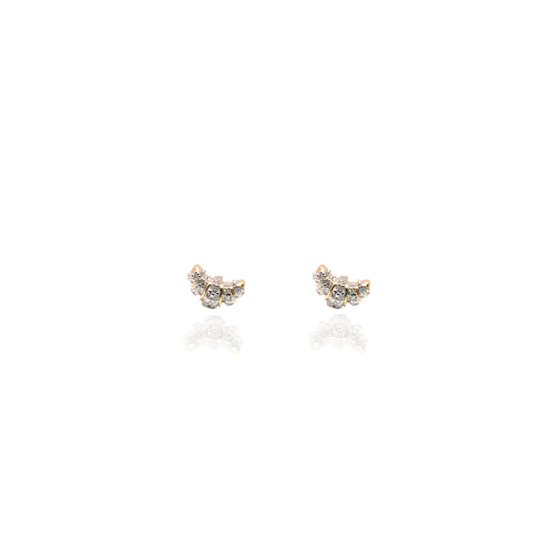 Amira Croissant Diamond Earrings