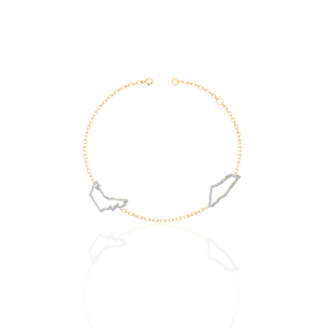 World Maps Bracelet