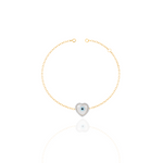 Load image into Gallery viewer, Protection Bezel Evil Eye Bracelet

