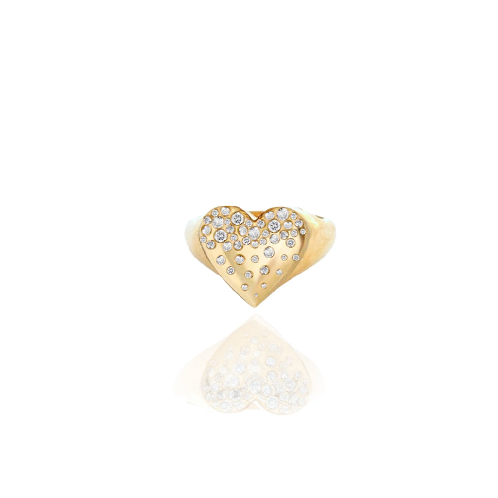 Luxury Dazzle Heart Ring