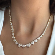 Luxury Dazzle Hearts Necklace